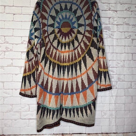 Peruvian Connection Colorful Geometric Cardigan - Picture 5 of 7